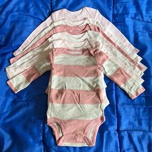 Carter’s 6-pack long sleeve bodysuits